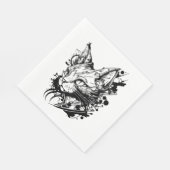 Ruimte kat in  Tattoo stijl Servet (Hoek)