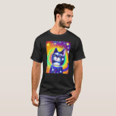 Ruimte Kat Kitty Kitten In Kat Stijl 11 T-shirt (Voorkant volledig)