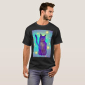 Ruimte Kat Kitty Kitten In Kat Stijl 2 T-shirt (Voorkant volledig)