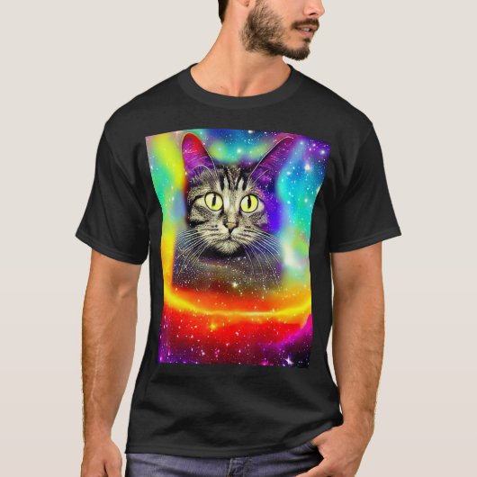 Ruimte Kat Kitty Kitten In Kat Stijl 3 T-shirt (Voorkant)