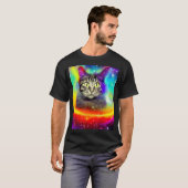 Ruimte Kat Kitty Kitten In Kat Stijl 3 T-shirt (Voorkant volledig)