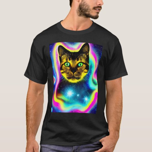 Ruimte Kat Kitty Kitten In Kat Stijl 8 T-shirt (Voorkant)