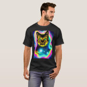 Ruimte Kat Kitty Kitten In Kat Stijl 8 T-shirt (Voorkant volledig)