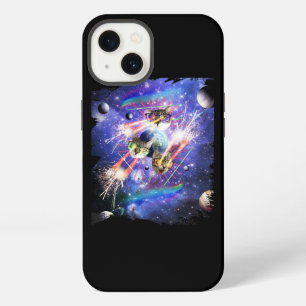 Ruimte Kat Laser Oog Kittens Katten Met Lasers Gla iPhone 13 Hoesje