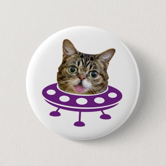 Ruimte Kat Ronde Button 5,7 Cm (Voorkant)