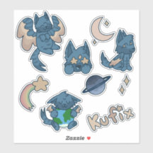Ruimte kat stickers