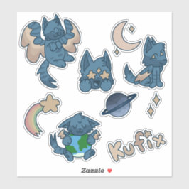Ruimte kat stickers