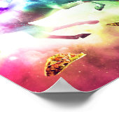 Ruimte-kattenrijdende eenheid - laser, taco's en R Poster (Hoek)