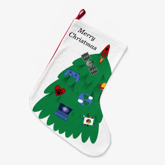 Ruimte Kerstmis Kous Grote Kerstsok (Voorkant (Hangend))