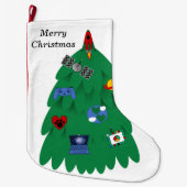 Ruimte Kerstmis Kous Grote Kerstsok (Voorkant)