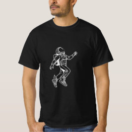 Ruimte kicks: gevleugelde astronaut vlucht t-shirt