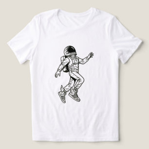 Ruimte kicks: gevleugelde astronautenvlucht Tri-Blend shirt