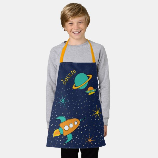 Ruimte-Kinderen Schort (Gedragen)