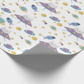Ruimte Kitty Cadeaupapier (Hoek)