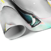 Ruimte. Klein-witte achtergrond. Rooklaat-Afbeeldi Cadeaupapier (Rol Hoek)