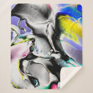 Ruimte. Klein-witte achtergrond. Rooklaat-Afbeeldi Sherpa Deken