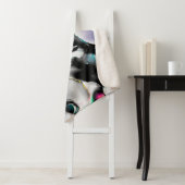 Ruimte. Klein-witte achtergrond. Rooklaat-Afbeeldi Sherpa Deken (In situ)