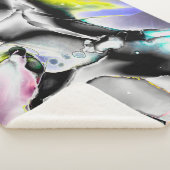 Ruimte. Klein-witte achtergrond. Rooklaat-Afbeeldi Sherpa Deken (3/4)