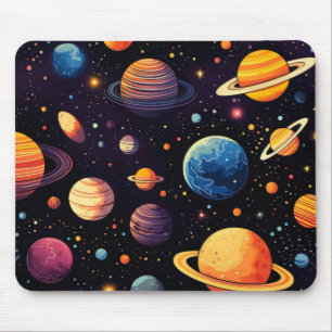 Ruimte Kleurrijke Planeten Muismat