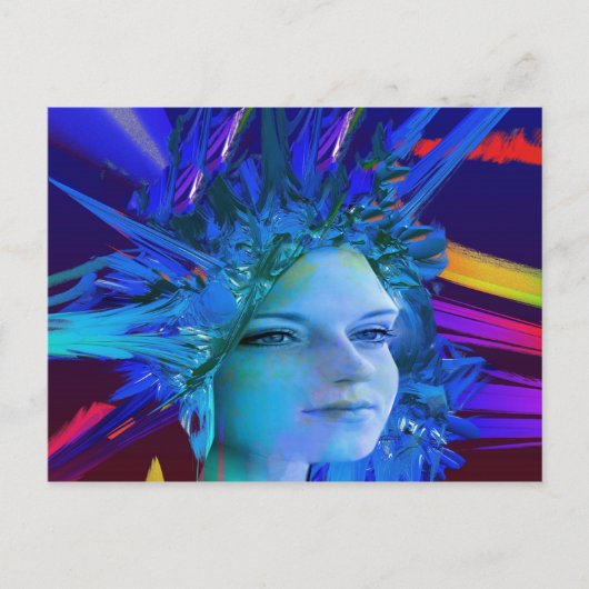 Ruimte Kristal Briefkaart (Voorkant)
