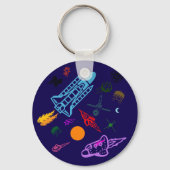 Ruimte Kunst Sleutelhanger (Voorkant)