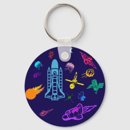 Ruimte Kunst Sleutelhanger