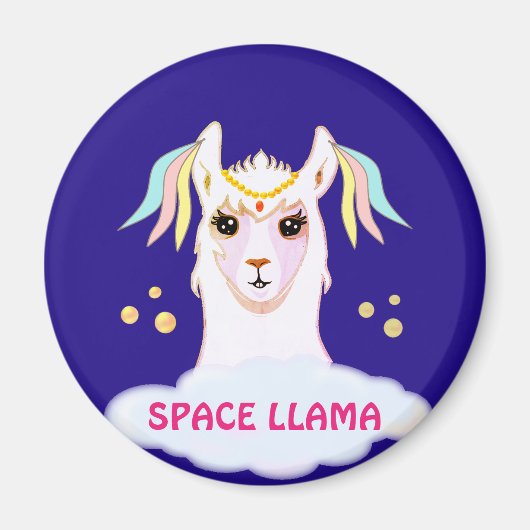Ruimte Lama Magneet (Voorkant)
