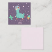 Ruimte Lama Notitiekaartje (Voorkant / Achterkant)