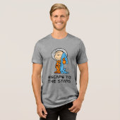 RUIMTE | Linus Astronaut Tri-Blend Shirt (Voorkant volledig)