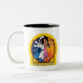 Ruimte-Logo innemen Tweekleurige Koffiemok