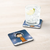 RUIMTE | Lucy Astronaut Bier Onderzetter (Rechterzijde)