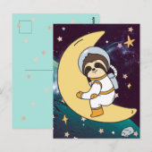 Ruimte Luiaard Ansichtkaart Briefkaart (Voorkant / Achterkant)