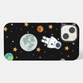 Ruimte maan iPhone / iPad case Hoesje (Achterkant horizontaal)