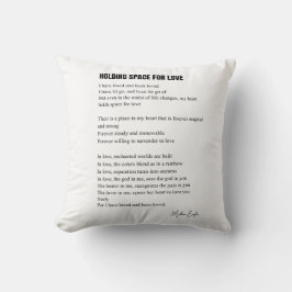 Ruimte maken voor liefdesgedicht kussen