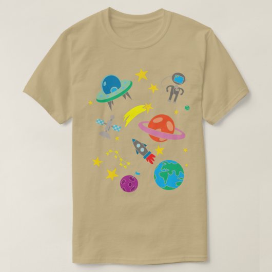 Ruimte-Man, Sci Fi Astronaut Boys T-shirt (Design voorkant)