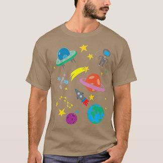 Ruimte-Man, Sci Fi Astronaut Boys T-shirt