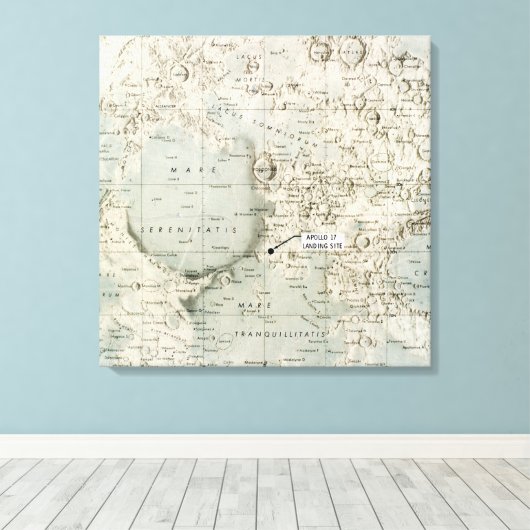RUIMTE: MAP, 1972 CANVAS AFDRUK (Insitu (Houten vloer))