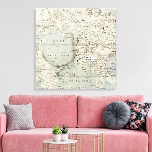 RUIMTE: MAP, 1972 CANVAS AFDRUK (Insitu (Woonkamer))