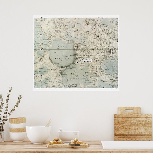 RUIMTE: MAP, 1972 POSTER (Keuken)