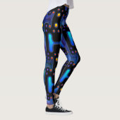 Ruimte meisje mechanische Android futuristische ro Leggings (Rechts)