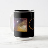 Ruimte-Mok Tweekleurige Koffiemok (Voorkant links)