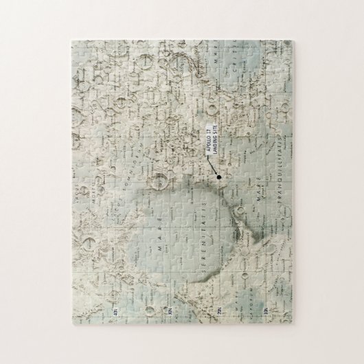 RUIMTE: MOON MAP, 1972 LEGPUZZEL (Verticaal)