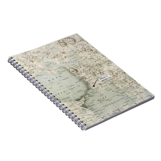 RUIMTE: MOON MAP, 1972 NOTITIEBOEK (Rechterzijde)