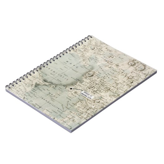 RUIMTE: MOON MAP, 1972 NOTITIEBOEK (Linkerzijde)