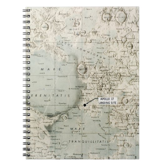 RUIMTE: MOON MAP, 1972 NOTITIEBOEK (Voorkant)