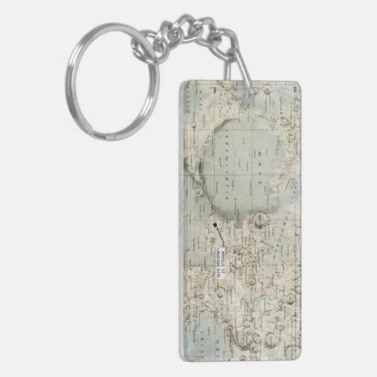 RUIMTE: MOON MAP, 1972 SLEUTELHANGER (Voorkant Links)