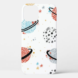  ruimte naadloos patroonpatroon met waterverzadigi Case-Mate iPhone case