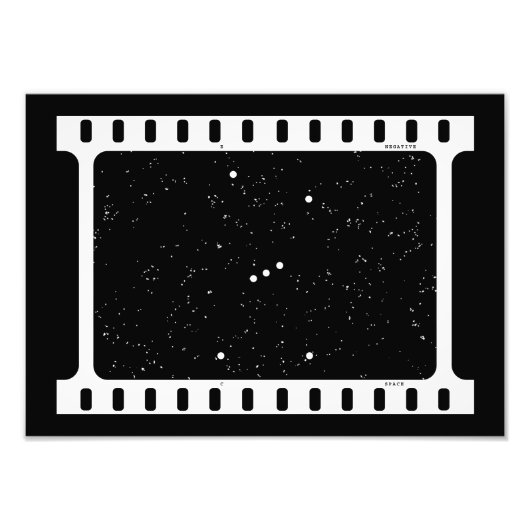 Ruimte negatieve fotoafdrukken foto afdruk (Voorkant)