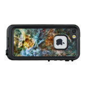 Ruimte: nevel en vlak, maan en sterren LifeProof iPhone hoesje (Achterkant (horizontaal))