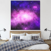 Ruimte of Galaxy Achtergrond met de Rand van de Wi Canvas Afdruk (Insitu (Slaapkamer))